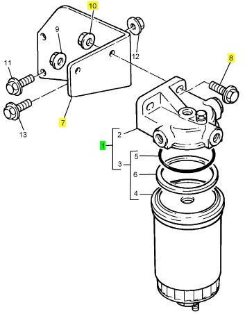 柴油機(jī)柴油發(fā)電機(jī)珀金斯配件K656CF02燃料過(guò)濾器T4.20